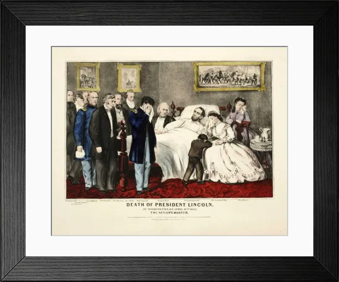 Framed Print : Death of President Lincoln, at Washington, DC, April 15th 1865, pub Framed Print : Death of President Lincoln, at Washington, DC, April 15th 1865, pub
