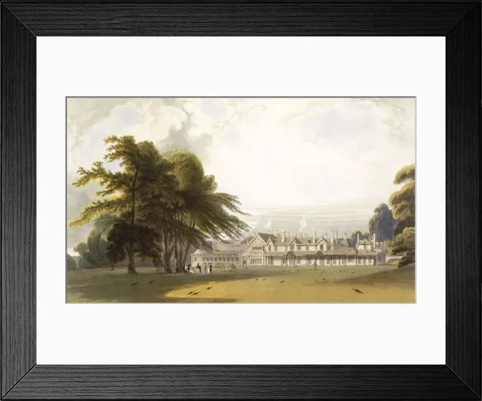 Framed Print : Windsor Park: the Royal Lodge, c1827-30. Creator: William Daniell (1769-1837) Framed Print : Windsor Park: the Royal Lodge, c1827-30. Creator: William Daniell (1769-1837)