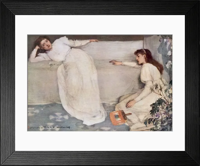 Framed Print : Symphony in White No. III, c1867. Creator: James Abbott McNeill Whistler (1834-1903) Framed Print : Symphony in White No. III, c1867. Creator: James Abbott McNeill Whistler (1834-1903)