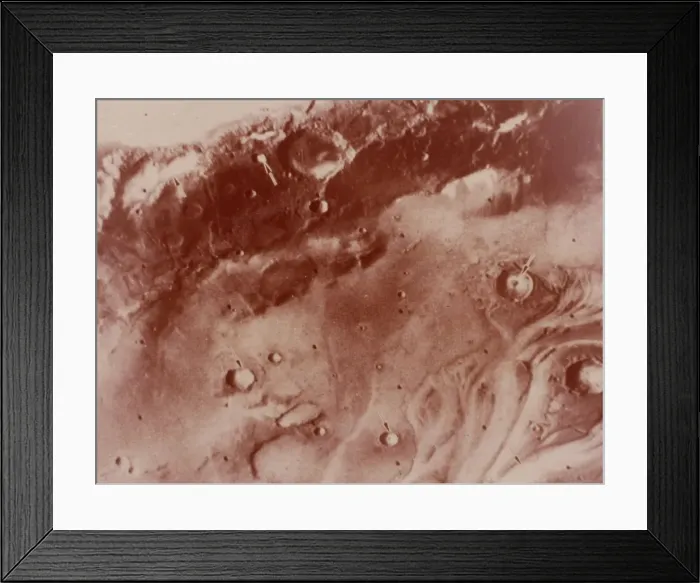 Framed Print : Fog -filled craters, Mars. Creator: NASA Framed Print : Fog -filled craters, Mars. Creator: NASA