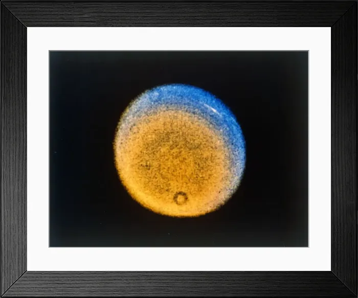Framed Print : Clouds in the upper atmosphere of Uranus, from Voyager 2, c1986. Creator: NASA