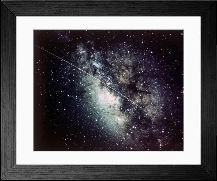 Framed Print : Milky Way in the Sagittarius region with meteor streak. Creator: NASA Framed Print : Milky Way in the Sagittarius region with meteor streak. Creator: NASA