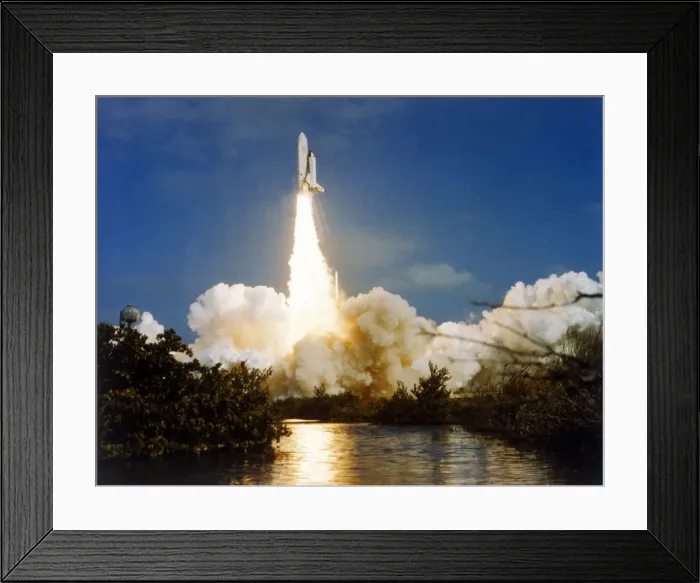 Framed Print : Lift off, second Space Shuttle flight, Kennedy Space Center, Merritt Island, Florida, USA, 1981 Framed Print : Lift off, second Space Shuttle flight, Kennedy Space Center, Merritt Island, Florida, USA, 1981