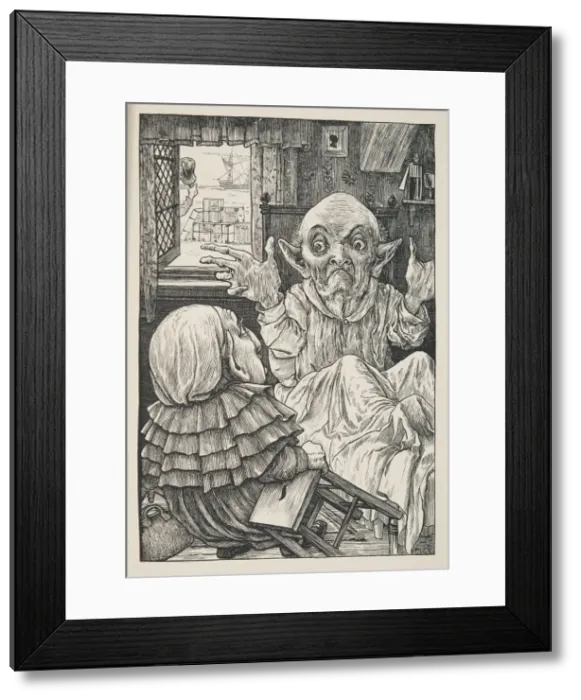 Framed Print : But oh, beamish nephew, beware of the day, pub. 1876. Creator: Henry Holiday (1839 - 1927) Framed Print : But oh, beamish nephew, beware of the day, pub. 1876. Creator: Henry Holiday (1839 - 1927)