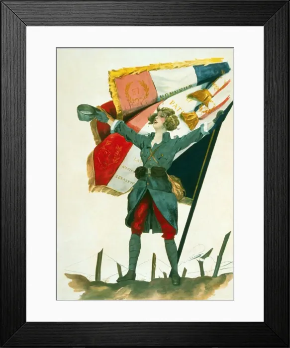 Framed Print : Vive la France, pub. 1918. Creator: French School (20th Century) Framed Print : Vive la France, pub. 1918. Creator: French School (20th Century)