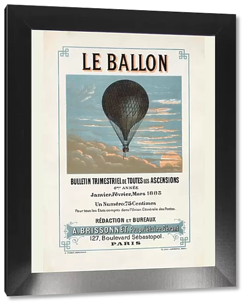 Advertisement for Le Ballon, Janvier, Fevrier, Mars, 1883, pub. 1883