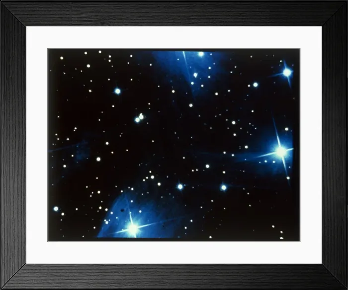 Framed Print : Open star cluster, the Pleiades in Taurus. Creator: NASA Framed Print : Open star cluster, the Pleiades in Taurus. Creator: NASA