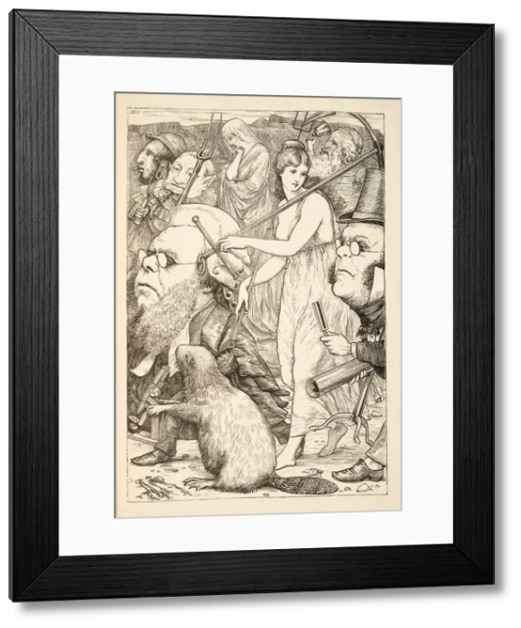 Framed Print : To pursue it with forks and hope, pub. 1876. Creator: Henry Holiday (1839 - 1927) Framed Print : To pursue it with forks and hope, pub. 1876. Creator: Henry Holiday (1839 - 1927)