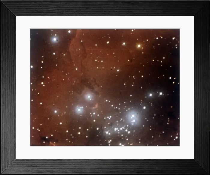 Framed Print : Nebulosity and star cluster in Serpens. Creator: NASA Framed Print : Nebulosity and star cluster in Serpens. Creator: NASA