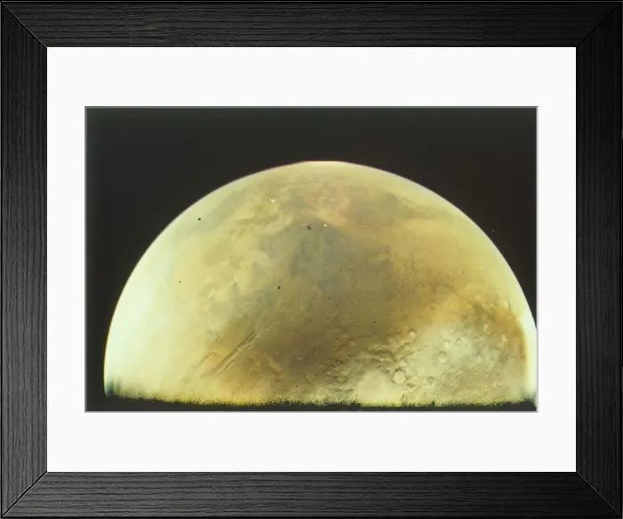 Framed Print : Mars from Viking 1 orbiter, Viking 1 Mission to Mars, 1976. Creator: NASA Framed Print : Mars from Viking 1 orbiter, Viking 1 Mission to Mars, 1976. Creator: NASA