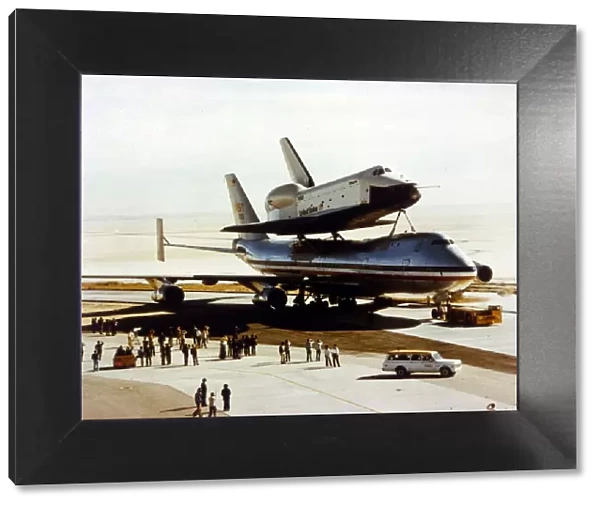Roll-out of Space Shuttle Orbiter Enterprise, California, USA, 17 September 1976 Creator: NASA