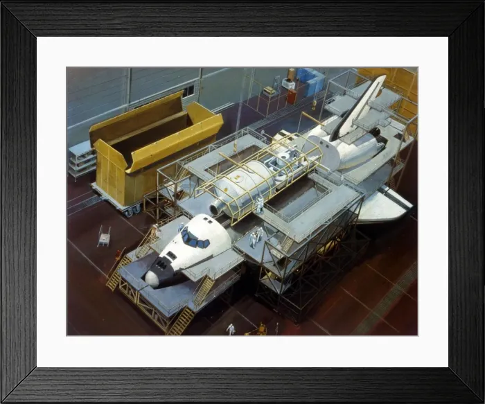 Framed Print : Artists impression of Space Shuttle. Creator: NASA Framed Print : Artists impression of Space Shuttle. Creator: NASA