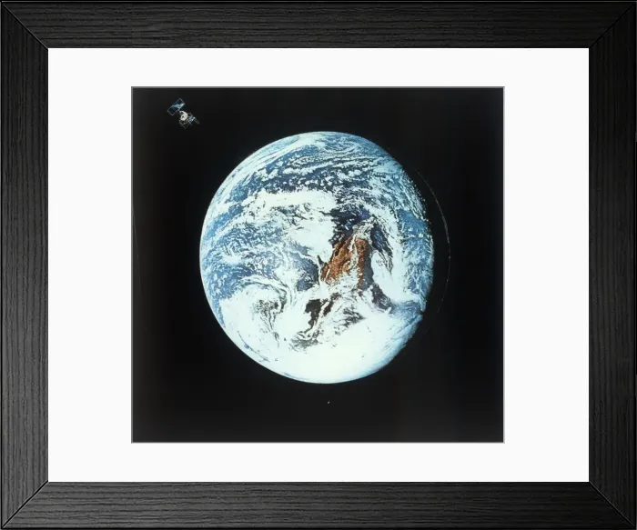 Framed Print : Earth from space, c1980s. Creator: NASA Framed Print : Earth from space, c1980s. Creator: NASA