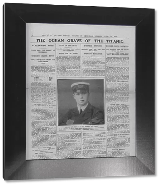The Ocean Grave of the Titanic, and photograph of Jack Phillips, April 20, 1912