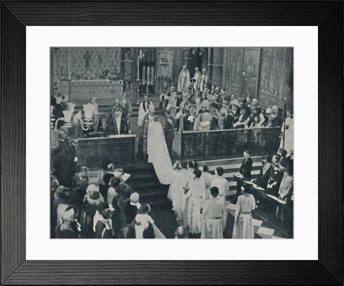 Framed Print : The Wedding of Our King and Queen, 1923, (1937). Creator: Unknown Framed Print : The Wedding of Our King and Queen, 1923, (1937). Creator: Unknown
