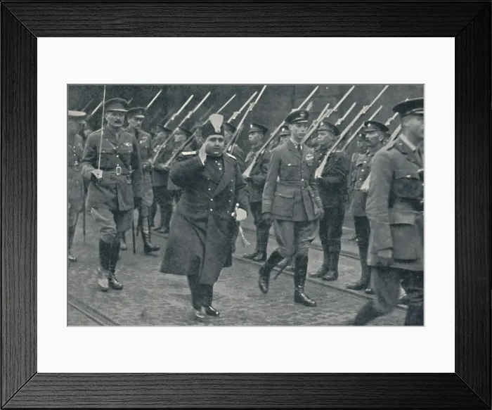 Framed Print : Welcoming Another Distinguished Foreign Visitor, 1919, (1937). Creator: Unknown