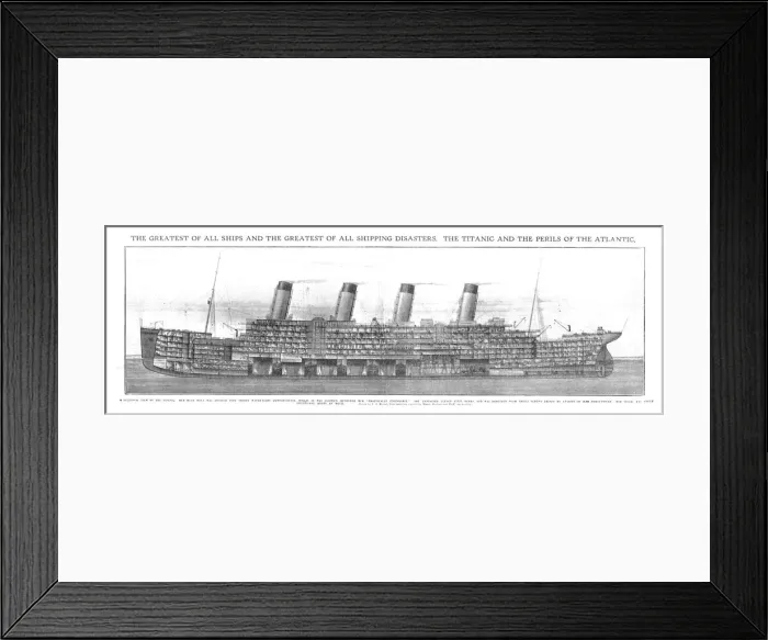 Framed Print : The Greatest of all Ships and the Greatest of all Shipping Disasters, 20 April, 1912 Framed Print : The Greatest of all Ships and the Greatest of all Shipping Disasters, 20 April, 1912