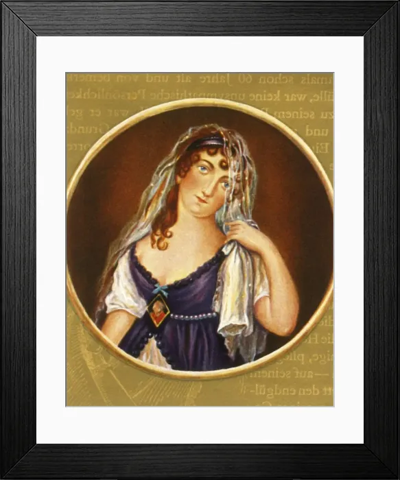 Framed Print : Juliette Recamier, (1933). Creator: Unknown Framed Print : Juliette Recamier, (1933). Creator: Unknown