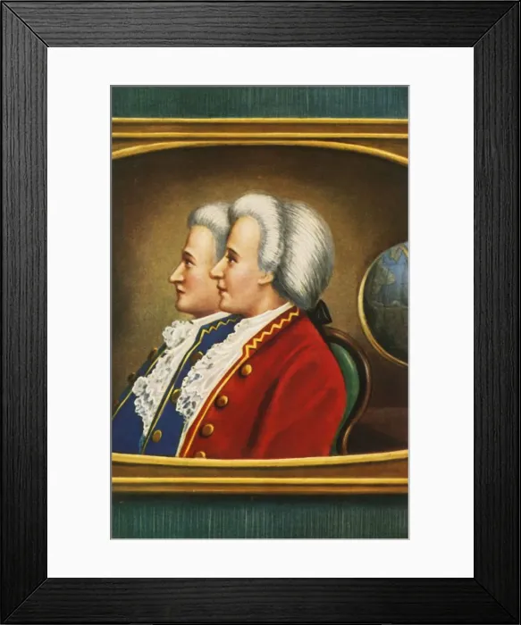 Framed Print : Jaques Etienne Montgolfier und Joseph Michael Montgolfier, (1933). Creator: Unknown Framed Print : Jaques Etienne Montgolfier und Joseph Michael Montgolfier, (1933). Creator: Unknown