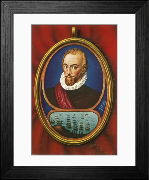 Framed Print : Sir Walter Raleigh, (1933). Creator: Unknown Framed Print : Sir Walter Raleigh, (1933). Creator: Unknown