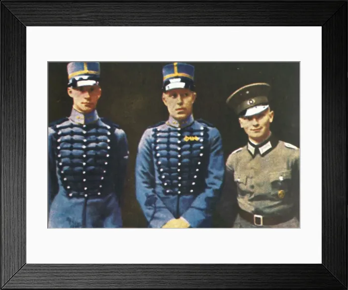 Framed Print : Modern pentathlon winners, 1928. Creator: Unknown Framed Print : Modern pentathlon winners, 1928. Creator: Unknown