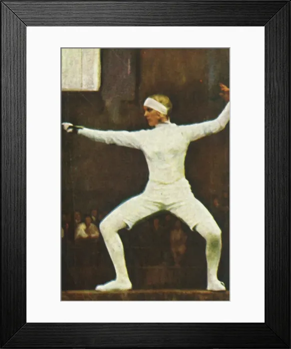Framed Print : Helene Mayer, German world champion fencer, 1928. Creator: Unknown Framed Print : Helene Mayer, German world champion fencer, 1928. Creator: Unknown