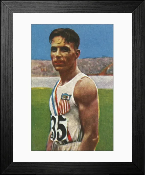 Framed Print : American discus-thrower Bud Houser, 1928. Creator: Unknown Framed Print : American discus-thrower Bud Houser, 1928. Creator: Unknown