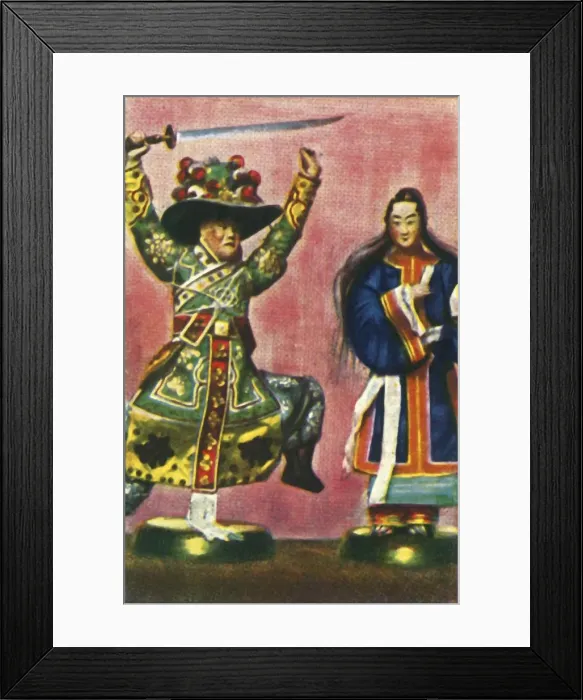 Framed Print : Traditional Chinese theatre, c1928. Creator: Unknown Framed Print : Traditional Chinese theatre, c1928. Creator: Unknown