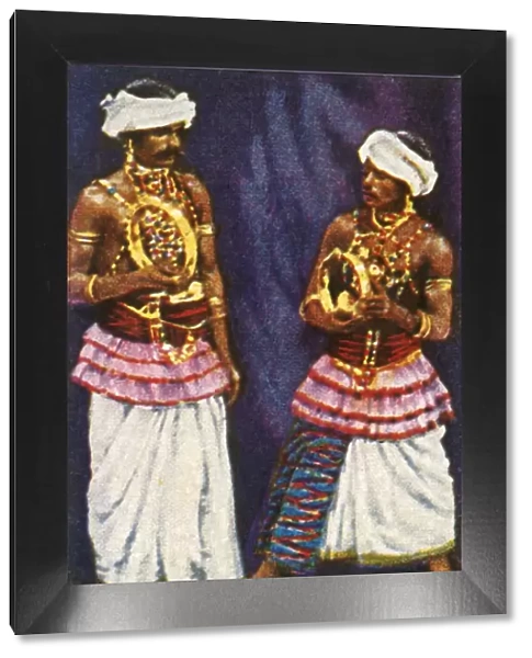 Sinhalese devil dancers from Ceylon, c1928. Creator: Unknown