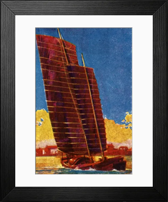 Framed Print : Chinese junk, c1928. Creator: Unknown Framed Print : Chinese junk, c1928. Creator: Unknown