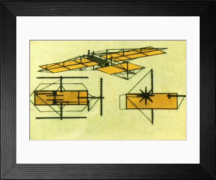 Framed Print : Arnold Bocklins flying machine, 1885, (1932). Creator: Unknown Framed Print : Arnold Bocklins flying machine, 1885, (1932). Creator: Unknown