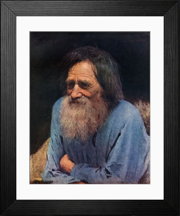 Framed Print : Mina Moiseyev, 1882, (1939). Creator: Ivan Kramskoy Framed Print : Mina Moiseyev, 1882, (1939). Creator: Ivan Kramskoy