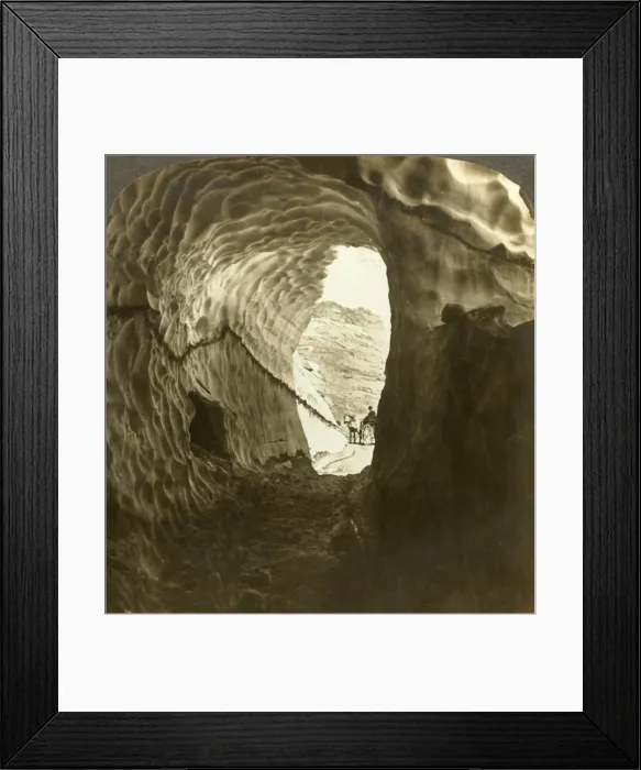 Framed Print : Looking through a snow-tunnel on a midsummer journey over Dyreskard Pass, Norway Framed Print : Looking through a snow-tunnel on a midsummer journey over Dyreskard Pass, Norway