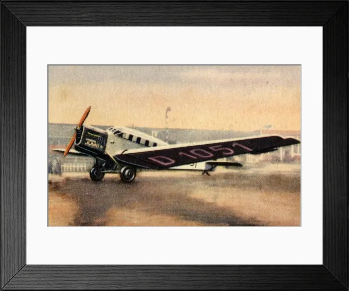 Framed Print : Junkers G 24 Diesel passenger plane, 1920s, (1932). Creator: Unknown Framed Print : Junkers G 24 Diesel passenger plane, 1920s, (1932). Creator: Unknown