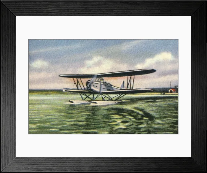 Framed Print : Heinkel HD 42 seaplane, 1920s, (1932). Creator: Unknown Framed Print : Heinkel HD 42 seaplane, 1920s, (1932). Creator: Unknown