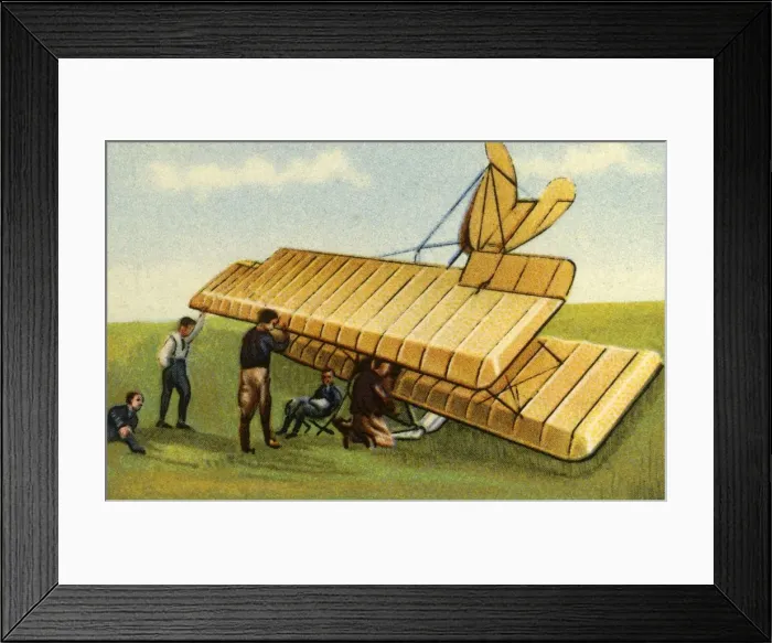 Framed Print : Gutermuths glider, 1912, (1932). Creator: Unknown Framed Print : Gutermuths glider, 1912, (1932). Creator: Unknown