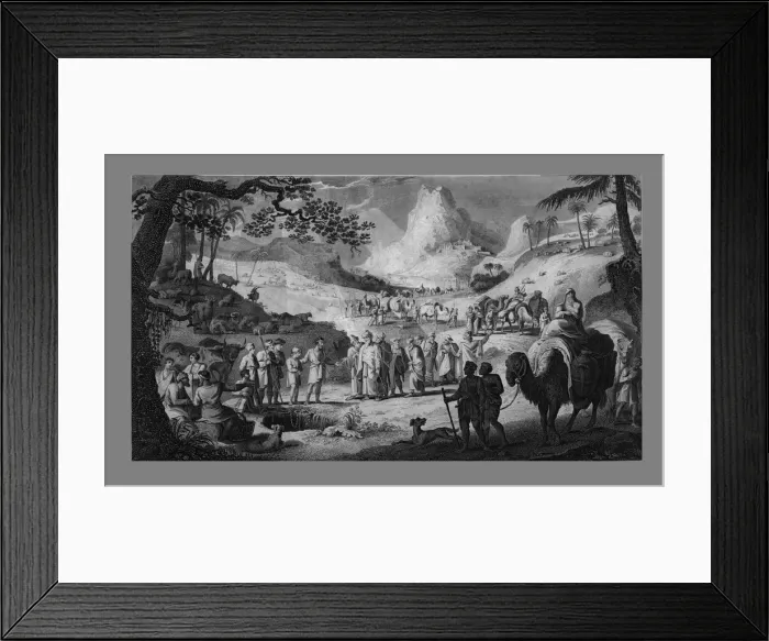 Framed Print : Joseph sold by his brethren, 1818. Creator: Unknown Framed Print : Joseph sold by his brethren, 1818. Creator: Unknown