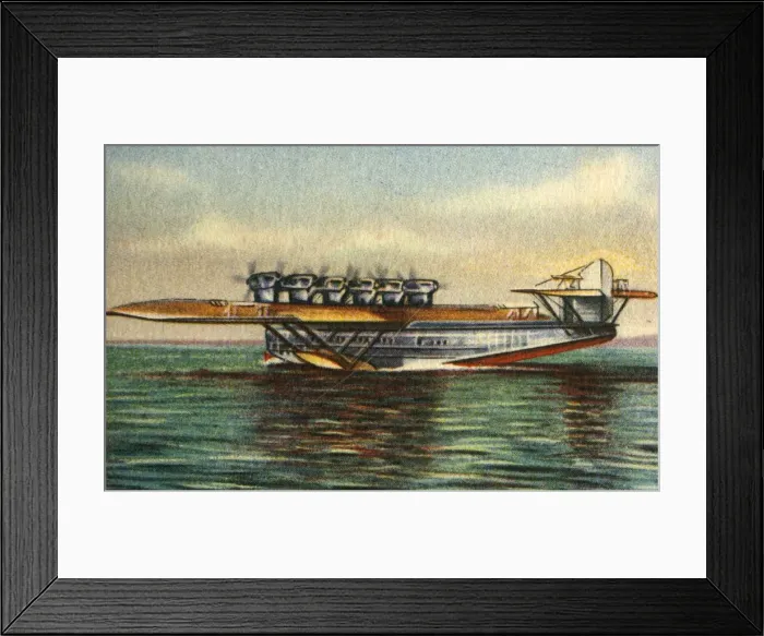 Framed Print : Dornier Do X II flying boat, 1920s, 1932. Creator: Unknown Framed Print : Dornier Do X II flying boat, 1920s, 1932. Creator: Unknown