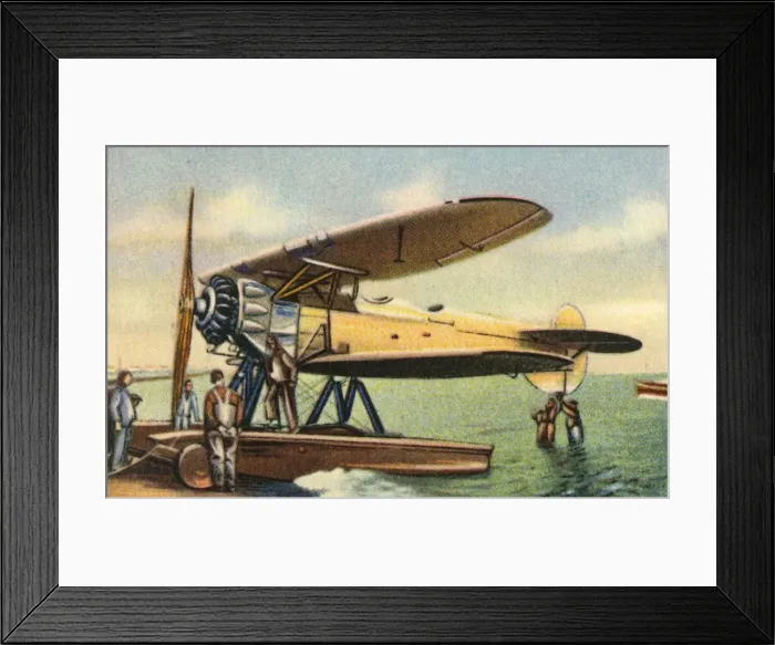 Framed Print : Focke-Wulf W 4 floatplane, 1920s, (1932). Creator: Unknown Framed Print : Focke-Wulf W 4 floatplane, 1920s, (1932). Creator: Unknown