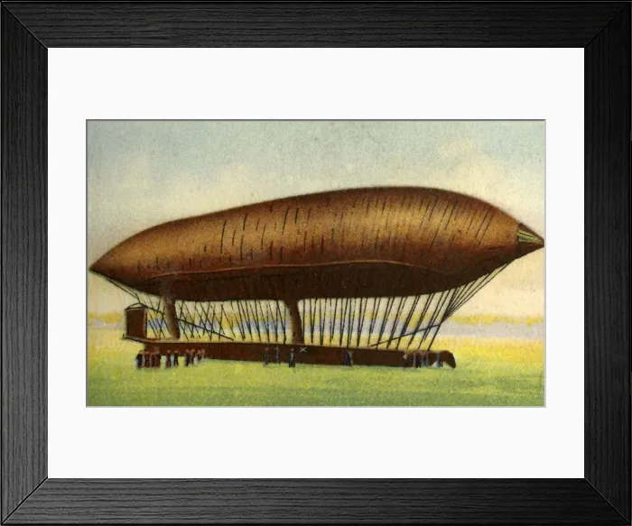 Framed Print : Renard and Krebs airship, 1884, (1932). Creator: Unknown Framed Print : Renard and Krebs airship, 1884, (1932). Creator: Unknown