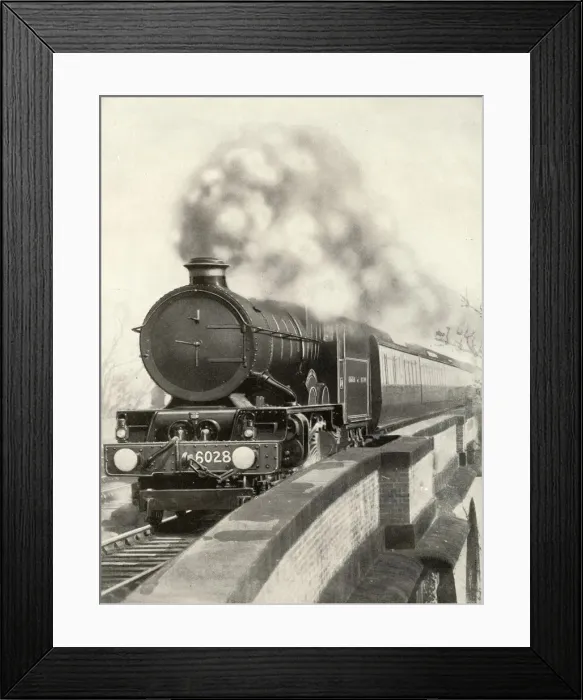 Framed Print : On the route of the Cornish Rivera, Limited. An express on the Great Western line Framed Print : On the route of the Cornish Rivera, Limited. An express on the Great Western line