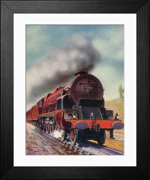 Framed Print : Turbine-Driven Pacific belonging to the L. M. S. Railway, 1935-36. Creator: Unknown Framed Print : Turbine-Driven Pacific belonging to the L. M. S. Railway, 1935-36. Creator: Unknown