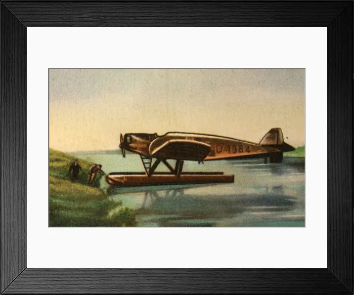 Framed Print : Junkers W 33w seaplane, 1920s, (1932). Creator: Unknown Framed Print : Junkers W 33w seaplane, 1920s, (1932). Creator: Unknown