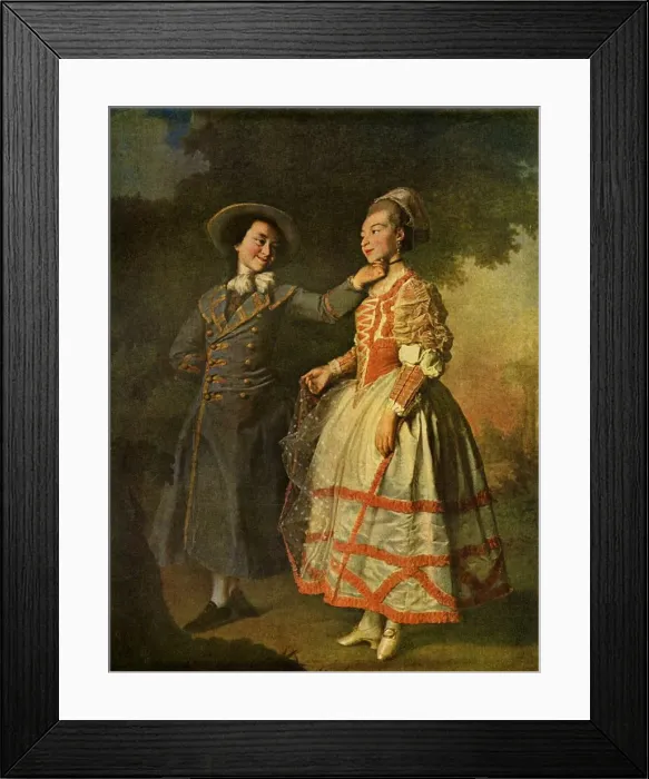 Framed Print : Khovanskaya and Khrushcheva, 1773, (1939). Creator: Dmitry Levitsky Framed Print : Khovanskaya and Khrushcheva, 1773, (1939). Creator: Dmitry Levitsky