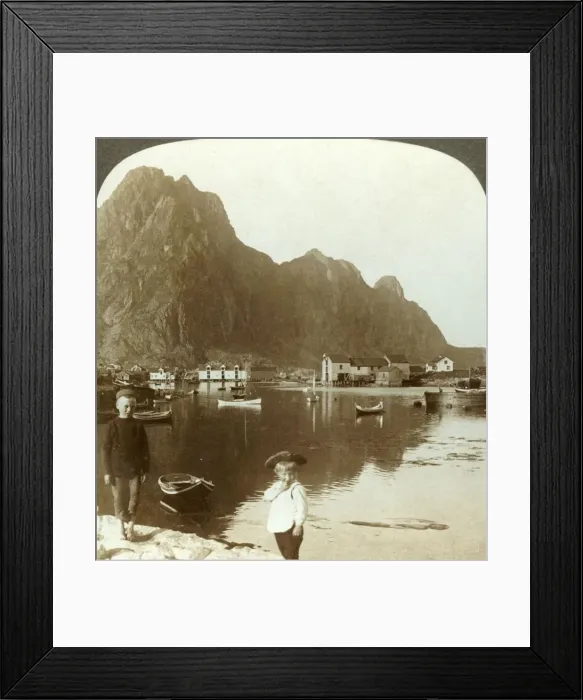 Framed Print : Picturesque Svolvaer, a far north fishing station, Lofoten Islands, N. Norway, c1905 Framed Print : Picturesque Svolvaer, a far north fishing station, Lofoten Islands, N. Norway, c1905