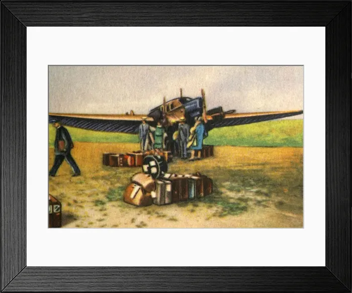Framed Print : Junkers G 24 L passenger plane, 1920s, (1932). Creator: Unknown Framed Print : Junkers G 24 L passenger plane, 1920s, (1932). Creator: Unknown