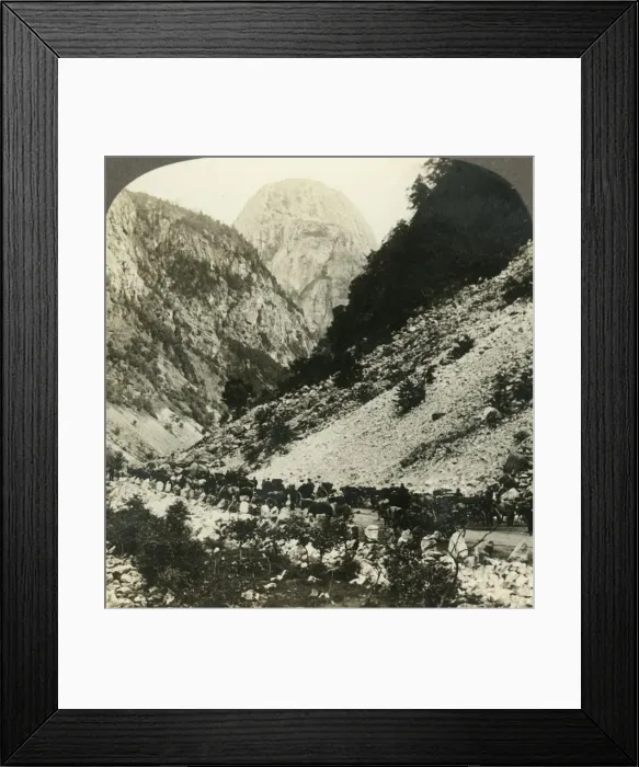 Framed Print : Rocky Jordalsnut (3620 ft. ) from beside the road filled with tourists carts, Norway, c1905 Framed Print : Rocky Jordalsnut (3620 ft. ) from beside the road filled with tourists carts, Norway, c1905