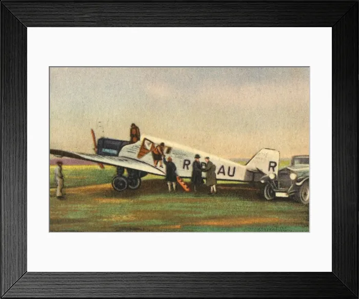 Framed Print : Junkers F13 L plane, 1920s, (1932). Creator: Unknown Framed Print : Junkers F13 L plane, 1920s, (1932). Creator: Unknown