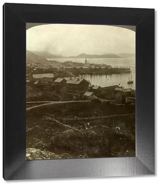 Hammerfest. The worlds northernmost town - no sunset from May 13 to July 29, Norway, c1905