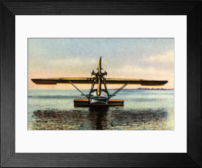 Framed Print : Dornier Libelle flying boat, 1920s, (1932). Creator: Unknown Framed Print : Dornier Libelle flying boat, 1920s, (1932). Creator: Unknown